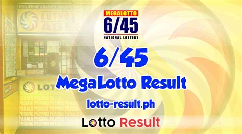 6/45 lotto result yesterday 9pm